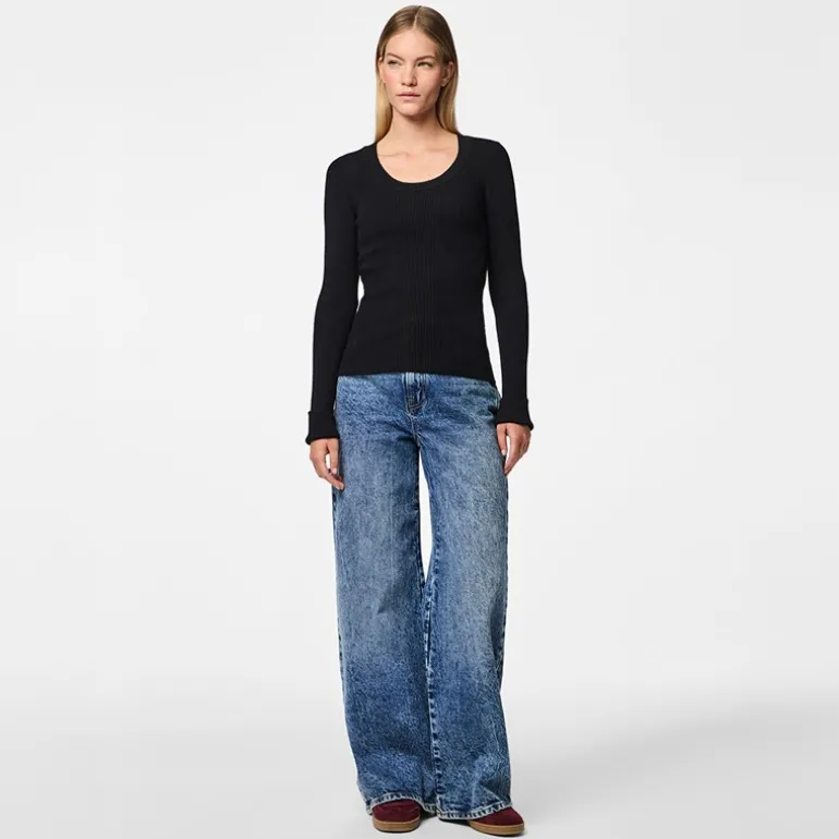 Dame Mira Strik Top Sort