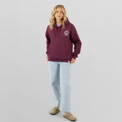 Dame Peace & Harmony Hættetrøje Blomme