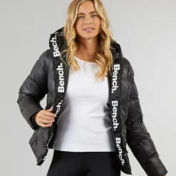 Dame Phillipa Puffer Jakke Sort