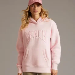 Dame Riddy Oversized Hættetrøje Pink Frost