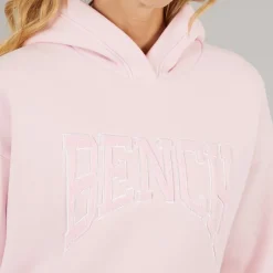 Dame Riddy Oversized Hættetrøje Pink Frost