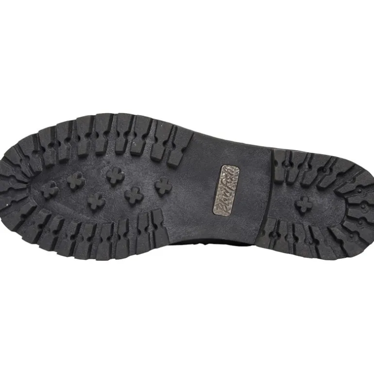 Dame Ruffle Støvler Sort Bronco