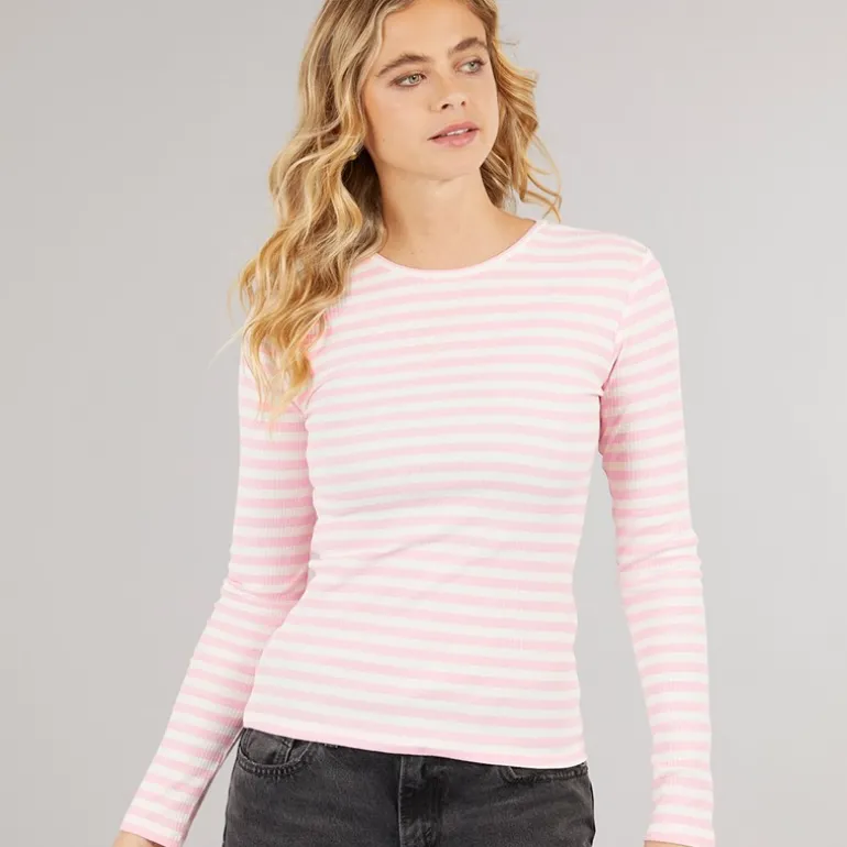 Dame Ruka Langærmet Top Roseate Spoonbill