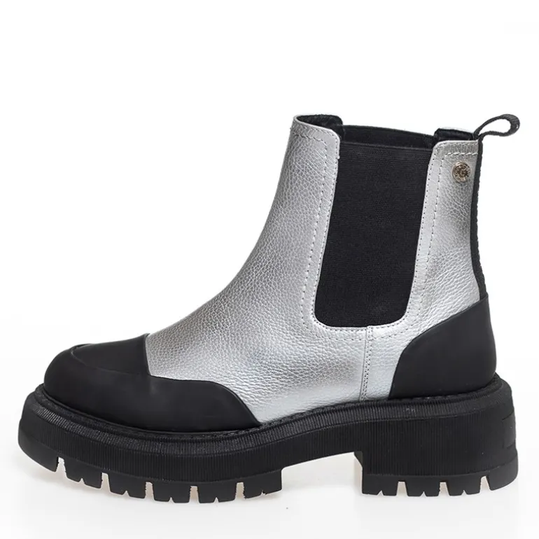 Dame Sally Piger 23 Lave Støvler 0050 Sølv