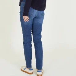 Dame Satty Skinny Jeans Blå