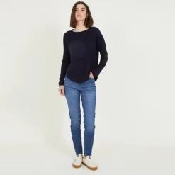 Dame Satty Skinny Jeans Blå
