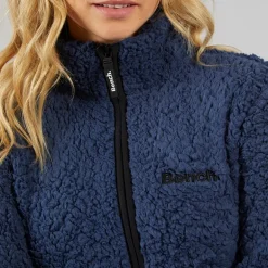 Dame Sherpa Fleece Jakke Blå