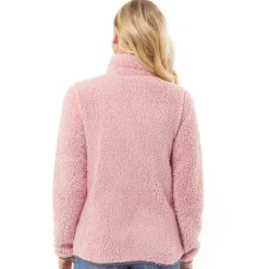 Dame Sherpa Fleece Jakke Pink