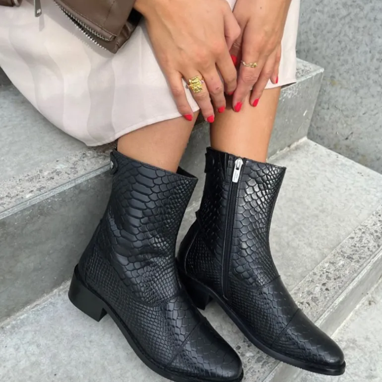 Dame Sorte Støvler 001 Sort