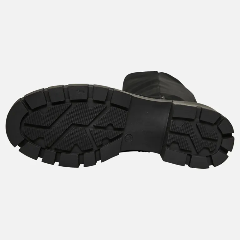 Dame Støvler med Tyk Hæl til Knæet Sorte