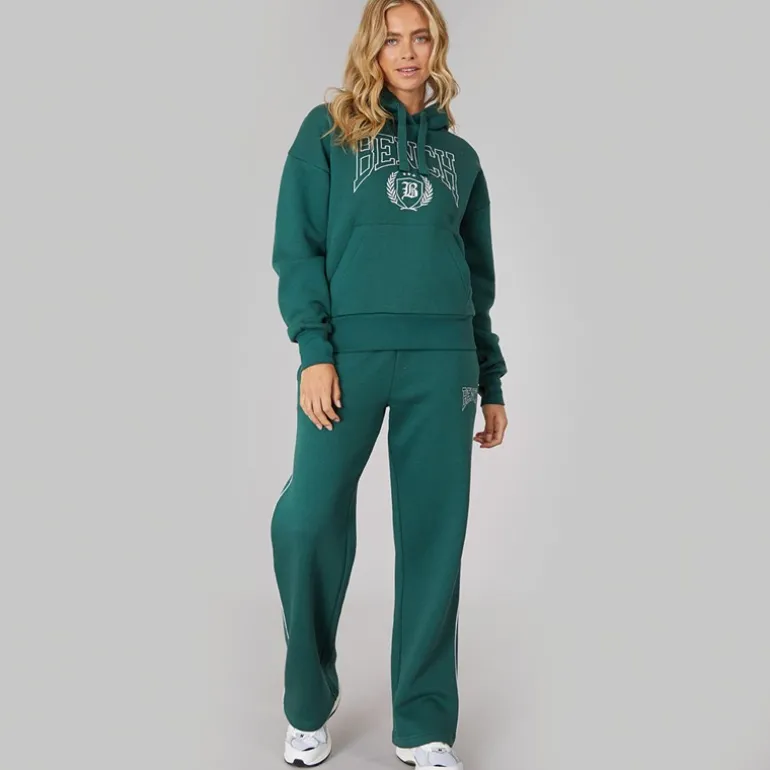 Dame Sura Bukser med vide ben, dyb smaragdgrøn