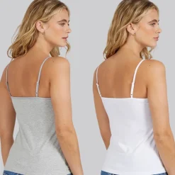 Dame to pak vest Bright White/​Light Grey Marl