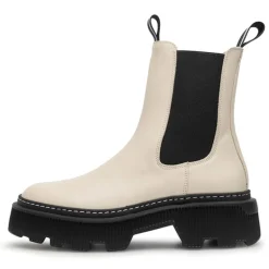 Dame Trixy Læderstøvler Off White