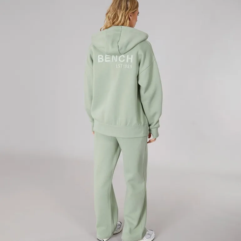 Dame Træningsdragt med Lynlås Mørk Salviegrøn