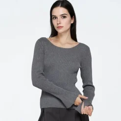 Dame Twusti Sweater 960M Grey Melange