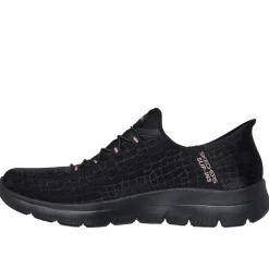 Damesko Summits Klassisk Nat Slip In Sneakers Sort