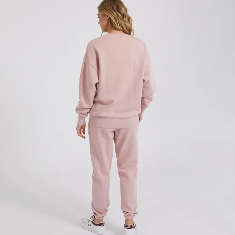 Dametøj Dera Træningssæt Vasket Mørk Rosa