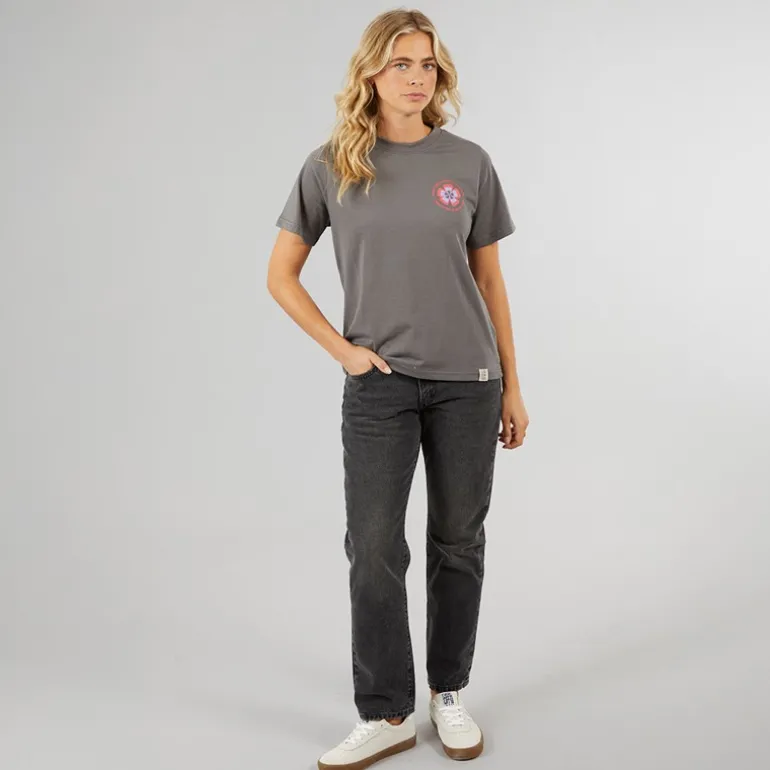 Damskie Birds T-shirty Ciemny grafit