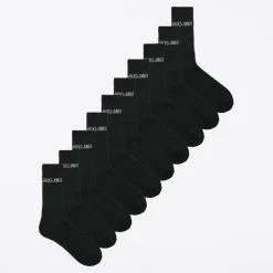 Drenge 10 Par Regn Tennissokker Sorte