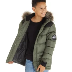 Drenge Axel Paddet Parka Khaki