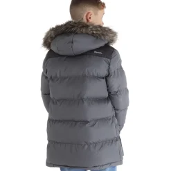 Drenge Axel Paddet Parka Stålgrå