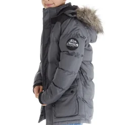 Drenge Axel Paddet Parka Stålgrå