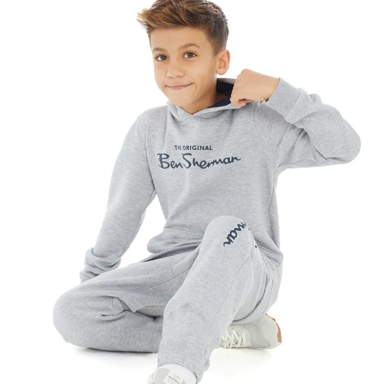Drenge Big Sig Træningstøj Grå