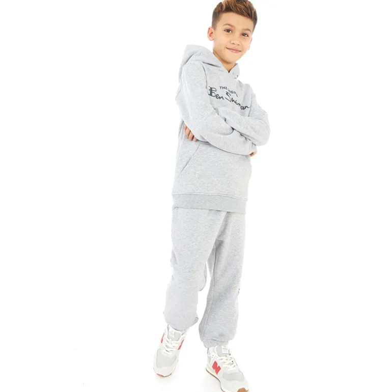 Drenge Big Sig Træningstøj Grå