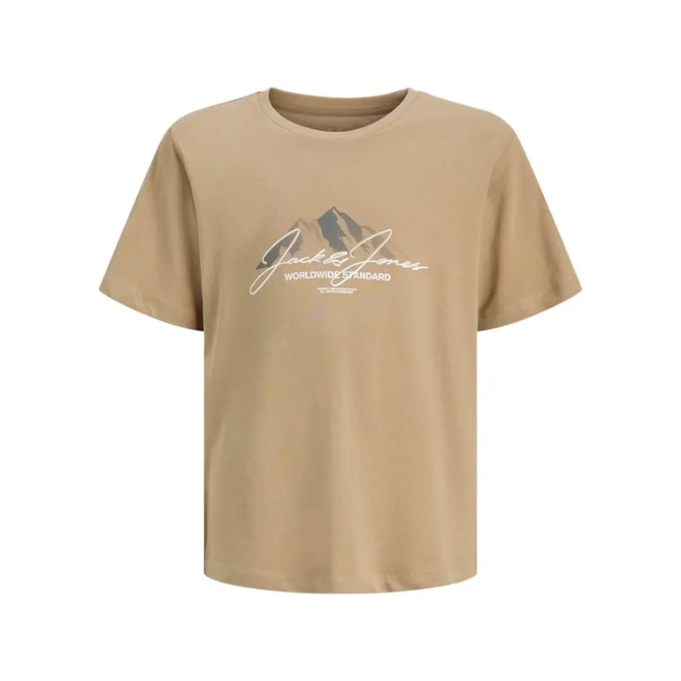 Drenge Bjerg To Pak T shirts Silver Mink/Asphalt