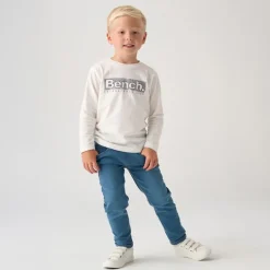 Drenge Bonded Shacket T-shirt og Jeans Sæt Navy
