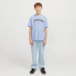 Drenge Caleb Varsity T-shirt Chambray Blå