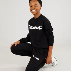 Drenge Chop Sig Ape Crew Træningsdragt Sort