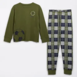 Drenge Dothan nattøj sæt Khaki/​Khaki Check