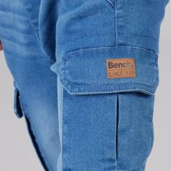 Drenge dunjakke t-shirt og jeans sæt blå