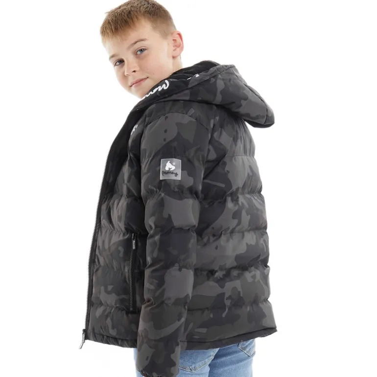 Drenge Emerton Jakke Sort Camo