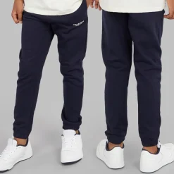 Drenge Fire Dele Hættetrøje Sweatshirt T-shirt Og Joggingbukser Sæt Navy/​Off White