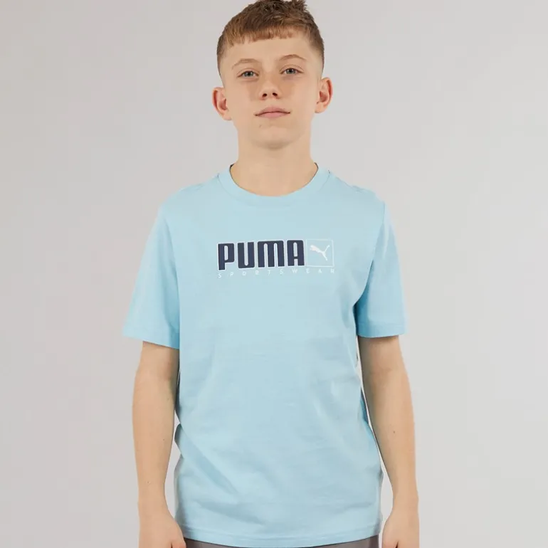 Drenge Grafik T-shirt Aqua
