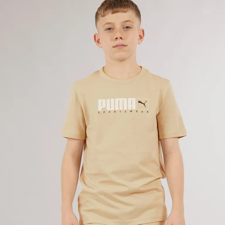 Drenge Grafik T-shirt Putty