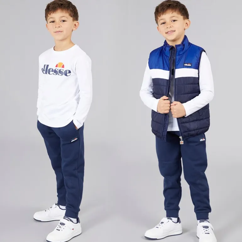 Drenge Jacob Vest T Shirt Og Joggingbukser Sæt Navy