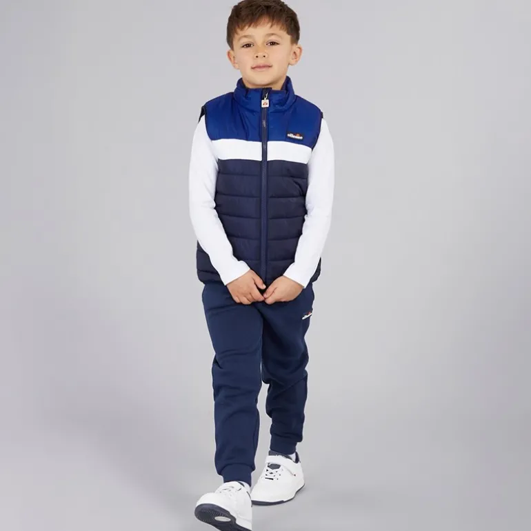 Drenge Jacob Vest T Shirt Og Joggingbukser Sæt Navy