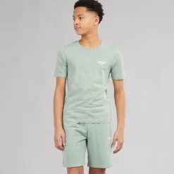 Drenge Jeff Orion T-shirt og shorts sæt Iceberg Green