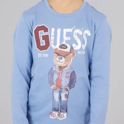 Drenge langærmet T-shirt Lilac Blue