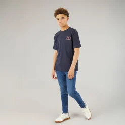 Drenge lige jeans mellem vask