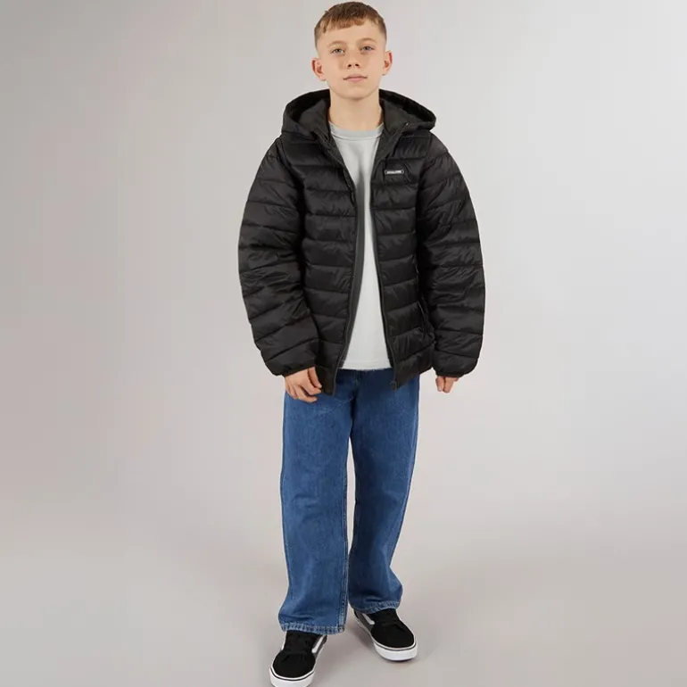 Drenge Logan Puffer Jakke Sort