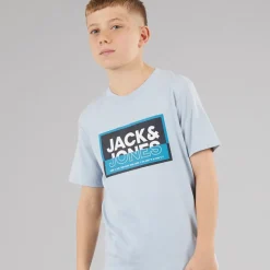 Drenge Logan T-shirt Afdæmpet Blå