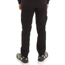 Drenge Marco Dean Cuffed Cargo Bukser Sort