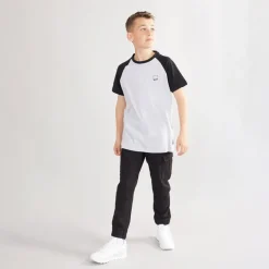 Drenge Marster Fem Pakke T-Shirts Gråmeleret /​ Is /​ Blågrøn /​ Hvid /​ Skiferblå