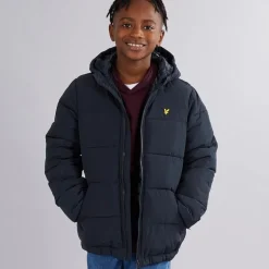 Drenge Quiltet Pufferjakke Z271 Mørkeblå