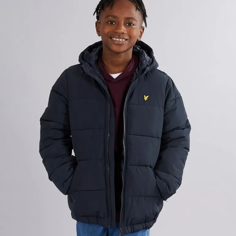 Drenge Quiltet Pufferjakke Z271 Mørkeblå