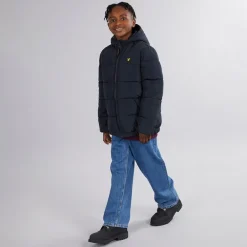 Drenge Quiltet Pufferjakke Z271 Mørkeblå